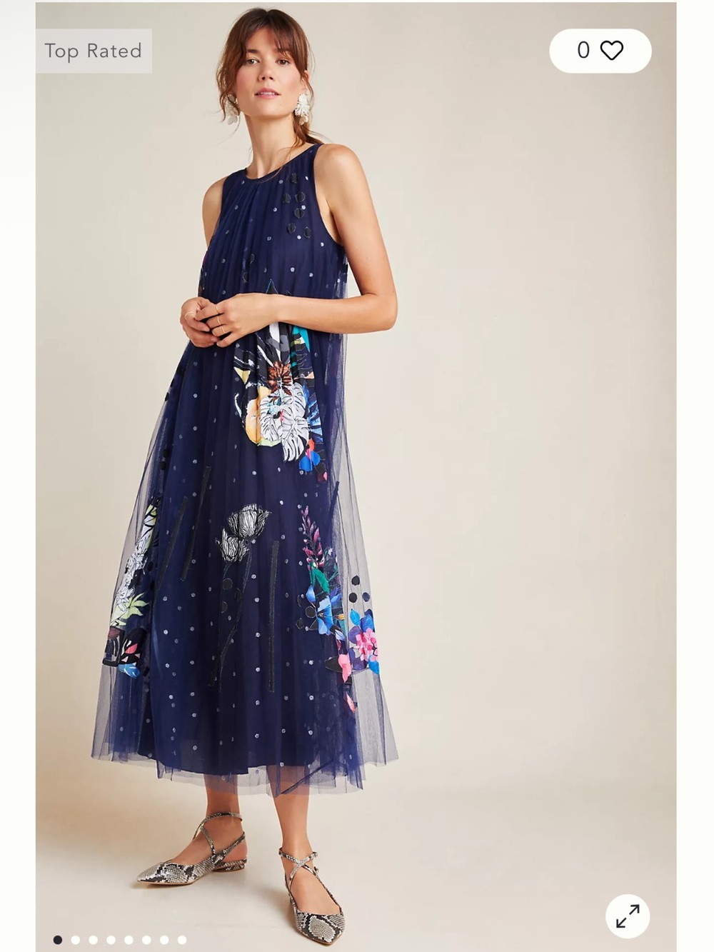 Geisha Designs Rochelle Tulle Maxi Dress Navy Floral Pleated appliqué plus 20W - Picture 5 of 9